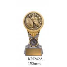 Touch Football Trophies KN242A - 150mm ALso 175mm & 200mm