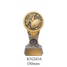 Touch Football Trophies KN243A - 150mm Also 175mm & 200mm