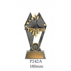 Touch Football Trophies P242A 180mm Also 200mm & 225mm